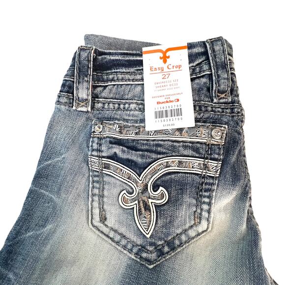 New Rock Revival Sherry Easy Crop Jeans Buckle Exclusive 27 - Picture 9 of 9